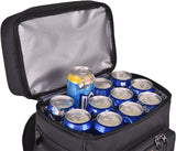 Alphasonik Cooler Backpack With Lifetime Guarantee- 40 Cans Insulated Backpack Cooler for Men & Women, 2 Leak Proof Compartments Coolers Bag for Beach Travel Picnic Hiking BBQ Fishing Outdoor Camping (Black)