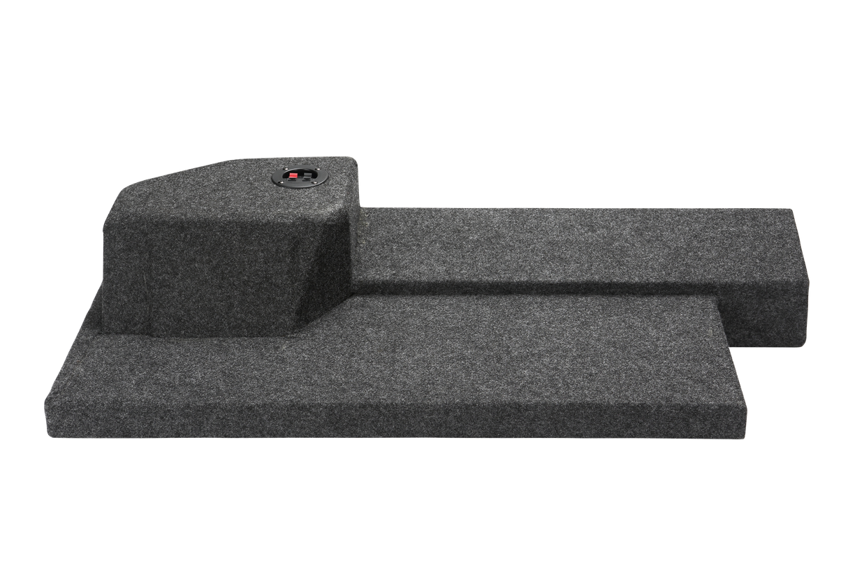 2009-2014 Dodge Ram Quad Cab Single Pro-Carpeted Sub Woofer Box 1X12