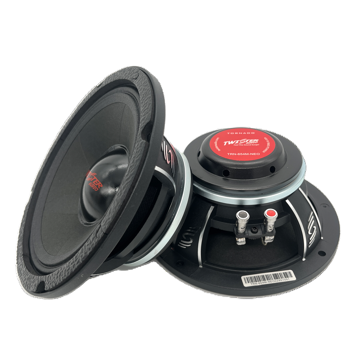 TWISTER AUDIO TORNADO 6.5" 400W RMS NEODYMIUM MIDRANGE SPEAKER (TRN-654M-NEO)
