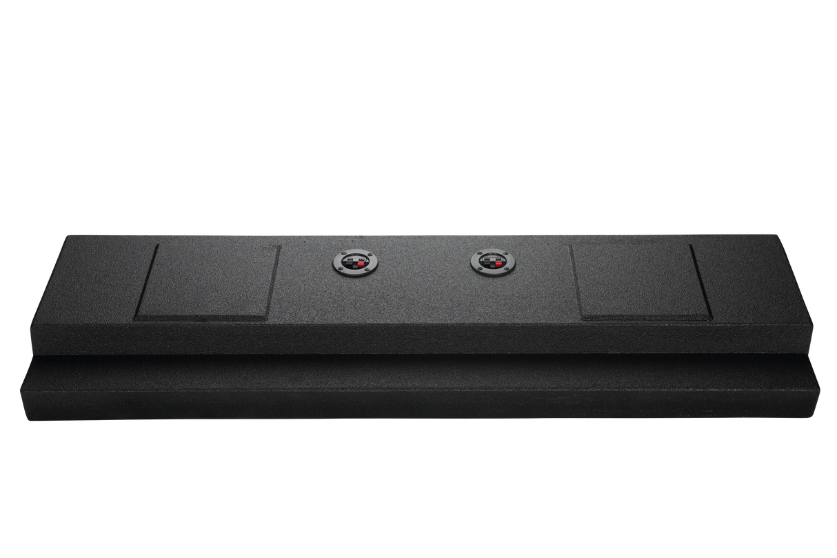 2001-2007 Chevy Crew Cab HD behind seat Poly Sub Box 2X12