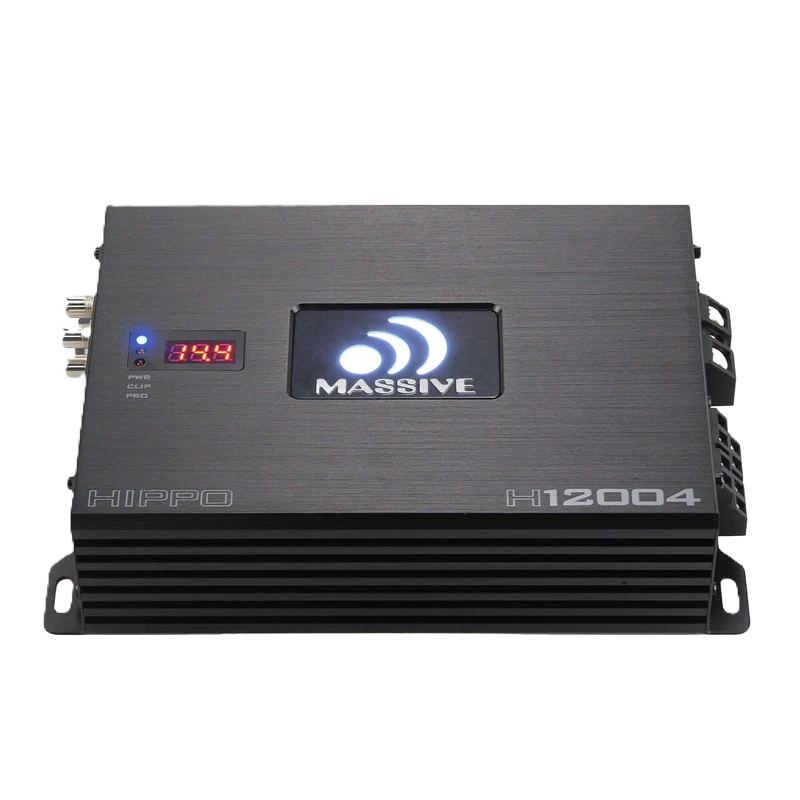 MASSIVE AUDIO H12004 - 200 Watts RMS x 4 @ 4 Ohm 4 Channel Amplifier