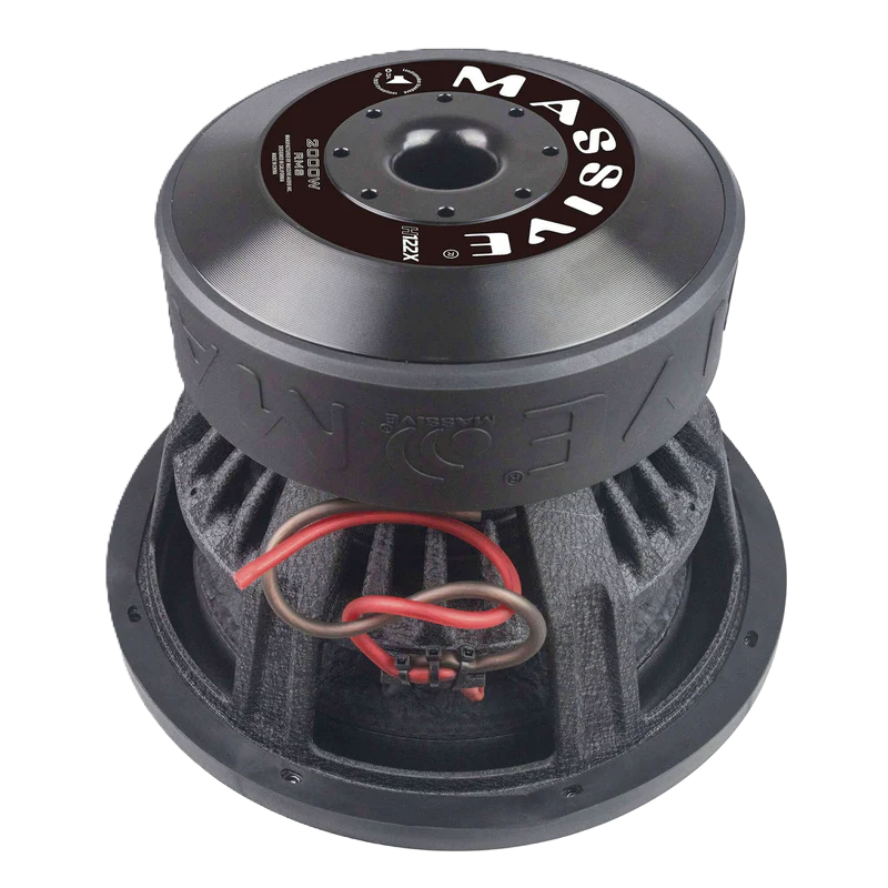 MASSIVE AUDIO H122X - 12" 2000 Watts RMS Dual 2 Ohm 3" V.C. Mega Subwoofer
