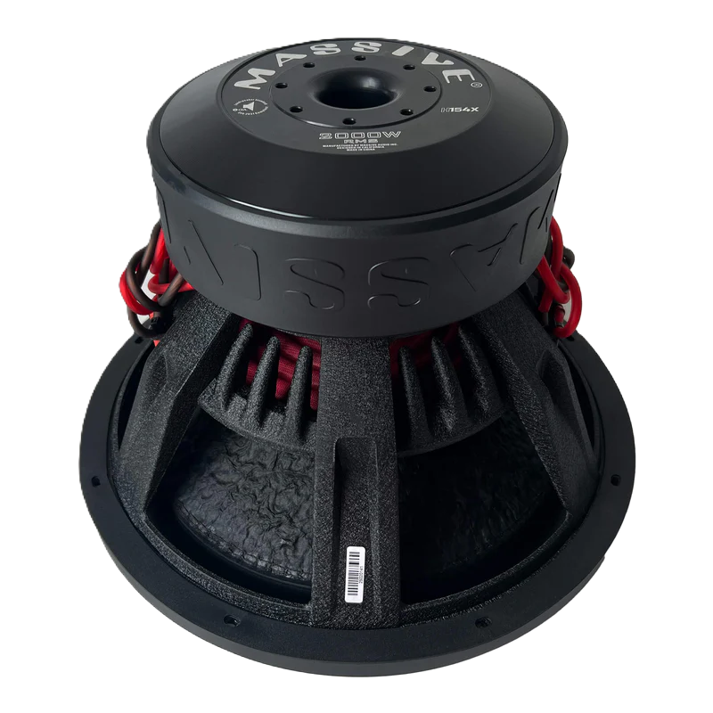 MASSIVE AUDIO H154X - 15" 2000 Watts RMS Dual 4 Ohm 3" V.C. Mega Subwoofer