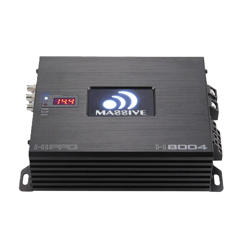 MASSIVE AUDIO H8004 - 125 Watts RMS x 4 @ 4 Ohm 4 Channel Amplifier