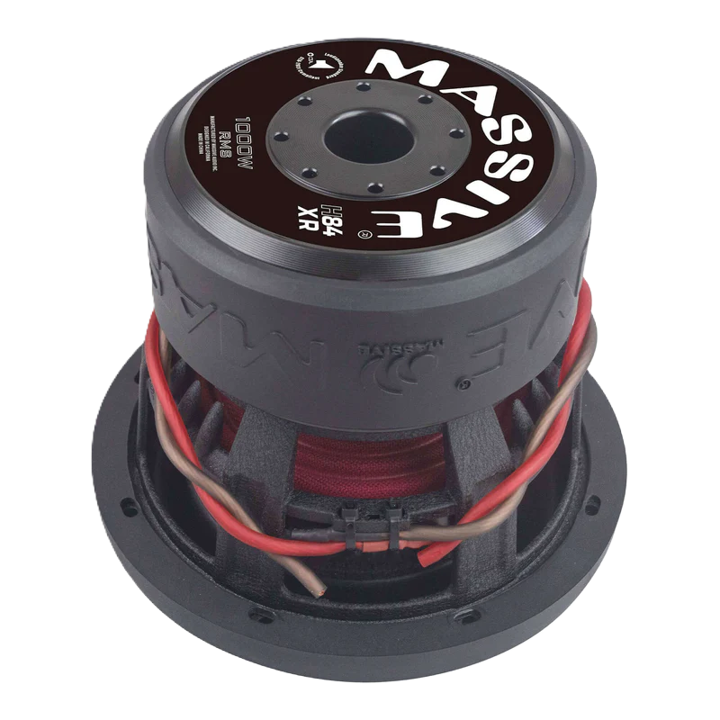 MASSIVE AUDIO H84XR - 8" 1000 Watts RMS Dual 4 Ohm 2.5" V.C. Subwoofer
