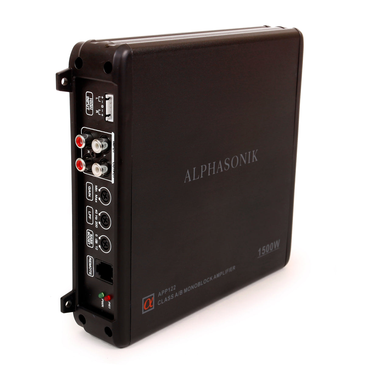 ALPHASONIK APP122 Complete 1500 Watts Dual 12" Subwoofers Car Bass Package with Amplifier and Installation Kit Included - 2 Sub Woofers with Grills in Custom Ported Box Loaded Enclosure, Black