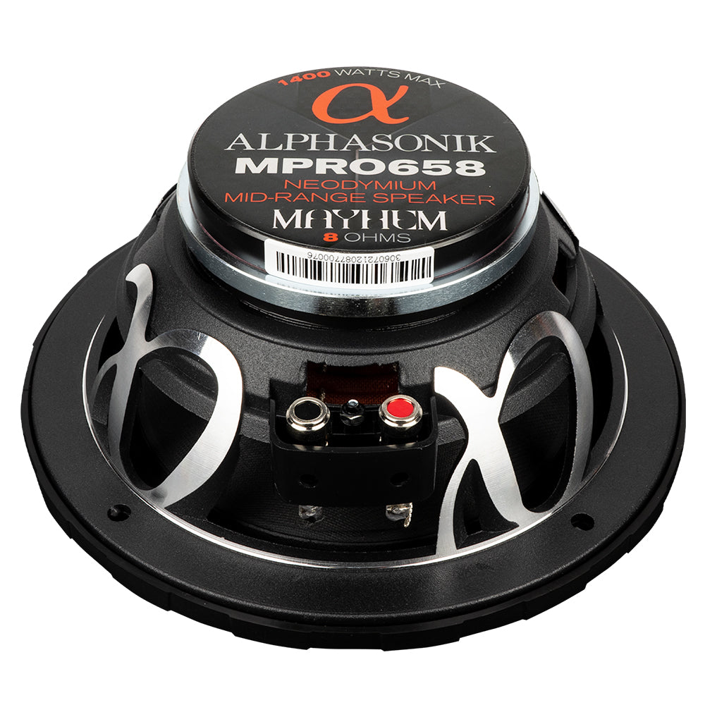 4 Ohm MPRO MAYHEM PRO Series 6.5" Mid-Range Drivers - Sold as a Pair