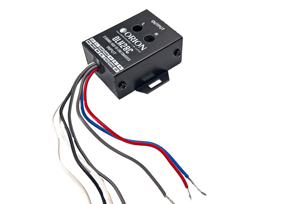 OLH28C - 2 Channel High to Low Built-In 12V Remote Level Converter - Orion Car Audio