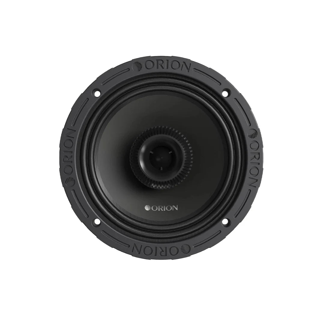 Side angle showing rugged 6.5” waterproof midrange speaker