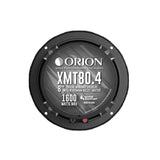 Front label view of Orion XMT80.4 8” water-resistant coaxial speaker