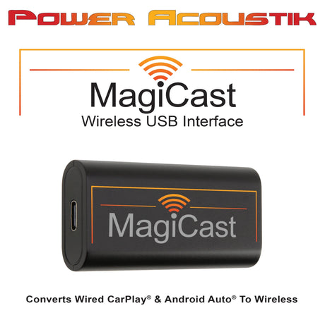Power Acoustik MagiCast MC-1 Wireless CarPlay / Android Auto USB Interface