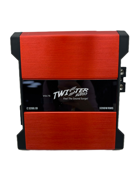TWISTER AUDIO CARNAGE V2 SERIES 1 CHANNEL AMPLIFIER 3200W RMS/CH @ 1 OHM(C.3200.1)