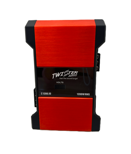 TWISTER AUDIO CARNAGE V2 SERIES 1 CHANNEL AMPLIFIER 1200W RMS/CH @ 1 OHM(C.1200.1)