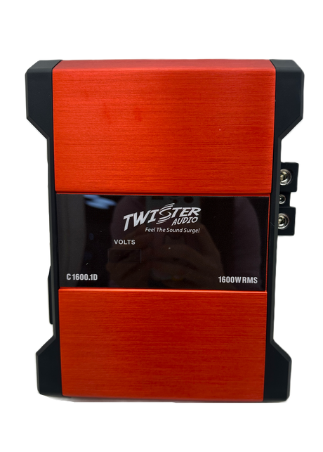 TWISTER AUDIO CARNAGE V2 SERIES 1 CHANNEL AMPLIFIER 1600W RMS/CH @ 1 OHM(C.1600.1)