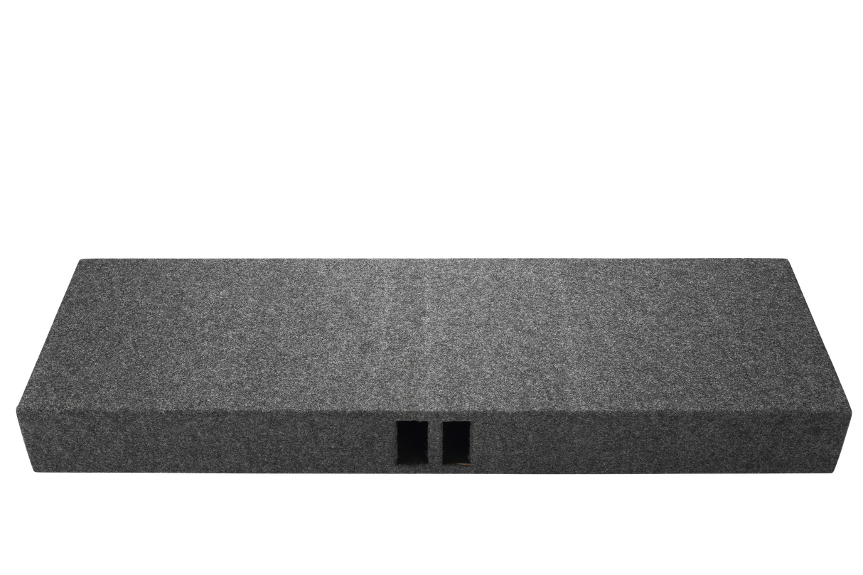 2-10'' Slot Ported Behind The Single Cab Truck Seat Carpeted Sub box