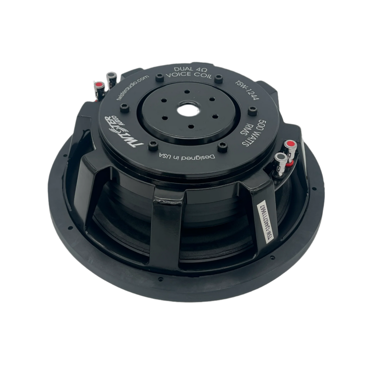 TWISTER AUDIO 12" SHALLOW DVC 4 OHM 500W RMS (TSW-1244)