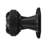 Black bicycle hub on a white background