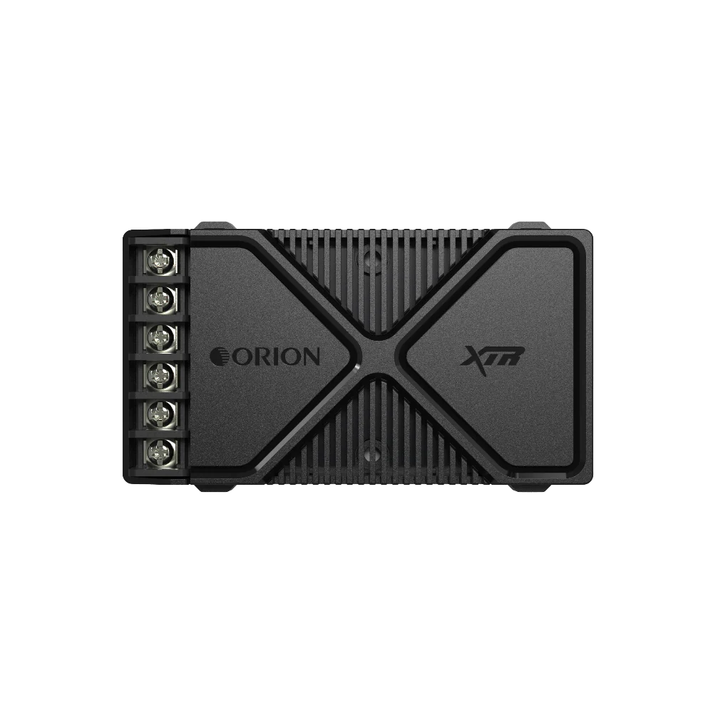 Black electronic module with Orion logo on a white background