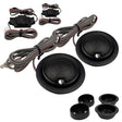 A set of ORION XTR1.00TW 1-inch silk dome tweeters with mounting hardware and cables, primarily black in color.