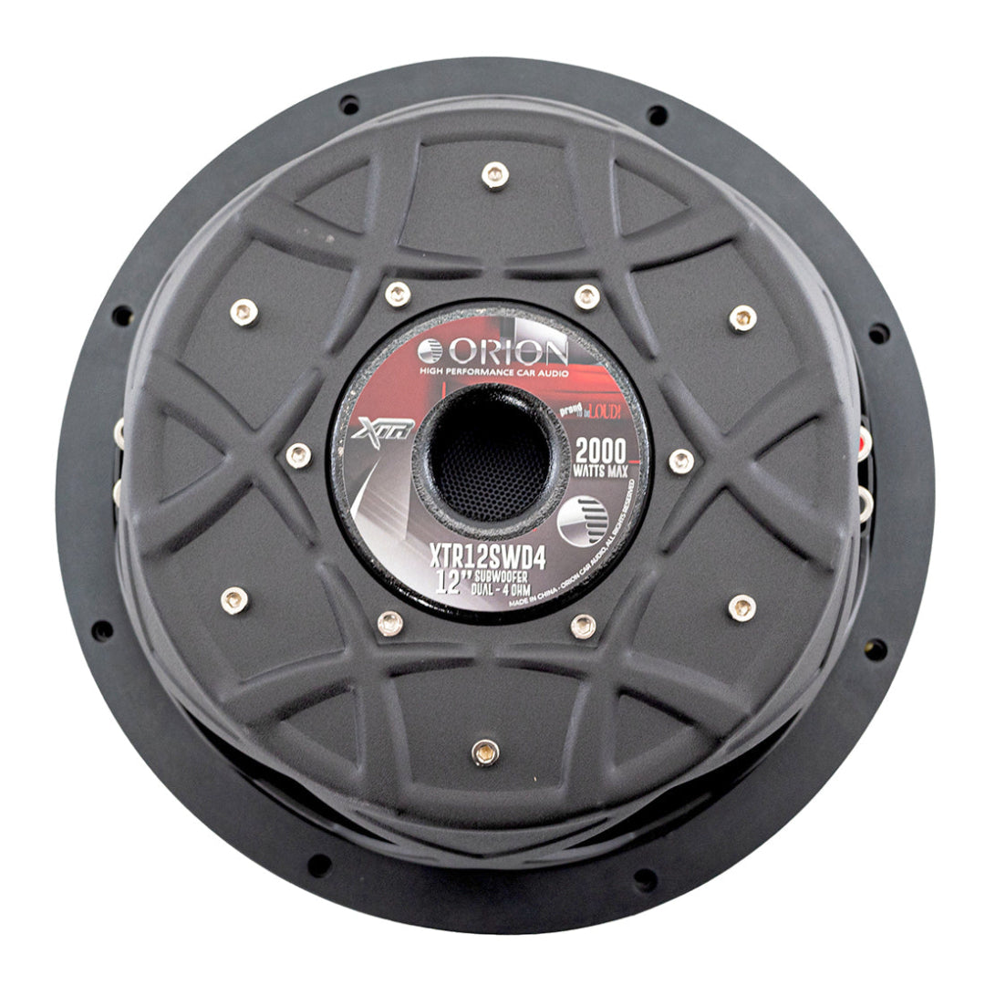 Shallow Subwoofer Dual 4 Ohm Back View