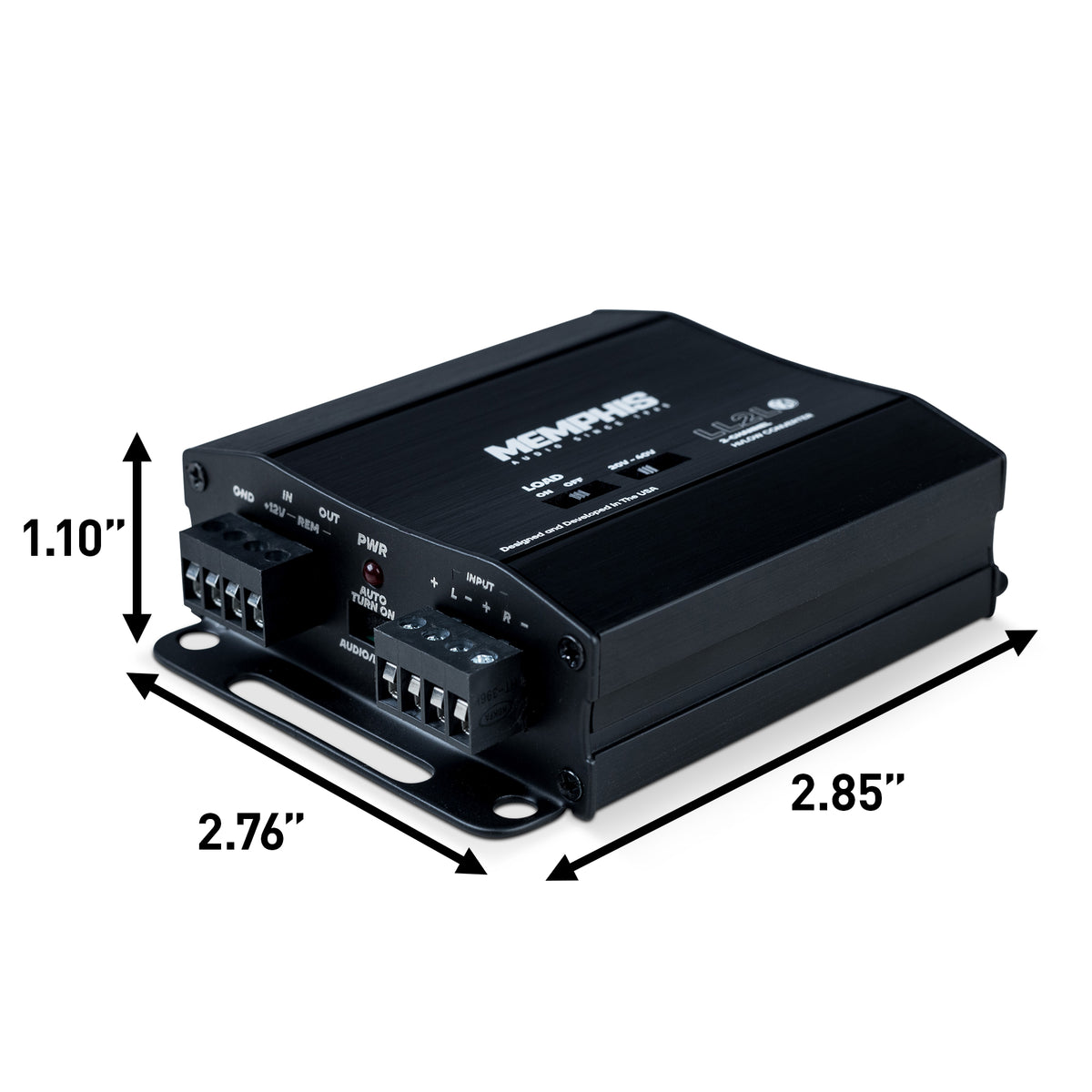 2 CH LINE OUT CONVERTER, OEM LOAD COMPATIBLE