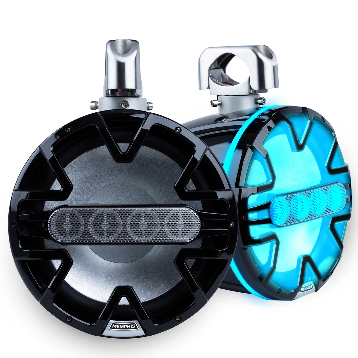 PAIR 10" WB SPEAKER WITH 4 TWEETER HF ARRAY 300W (BLACK)