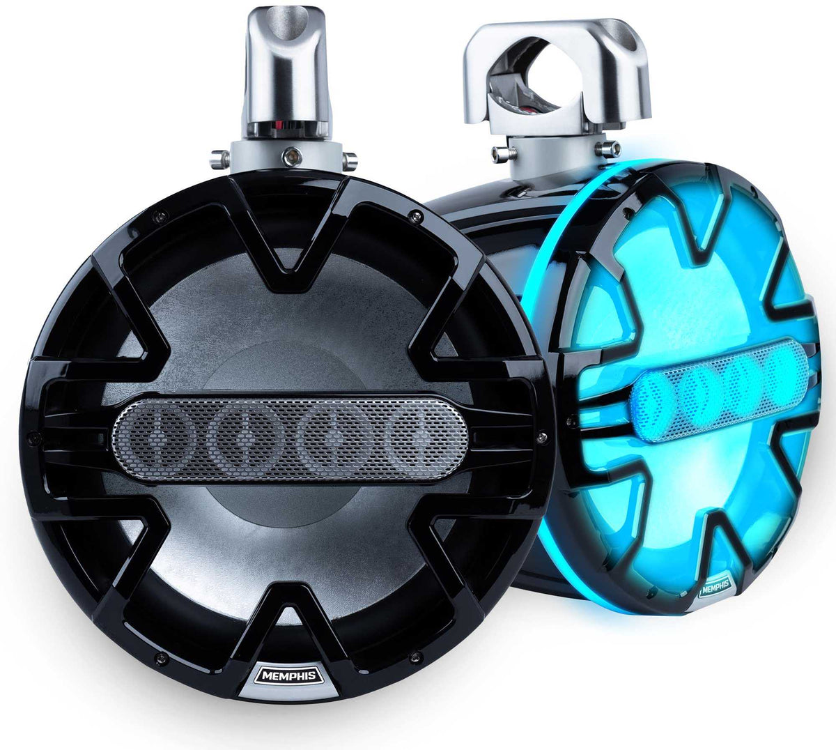 PAIR 10" WB SPEAKER WITH 4 TWEETER HF ARRAY 300W (BLACK)