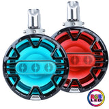 PAIR 8" WB SPEAKER WITH 3 TWEETER HF ARRAY 200W (BLACK)