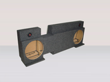 2006-2008 Dodge Mega Cab Down Fire Carpeted Sub Box 2 x 12"