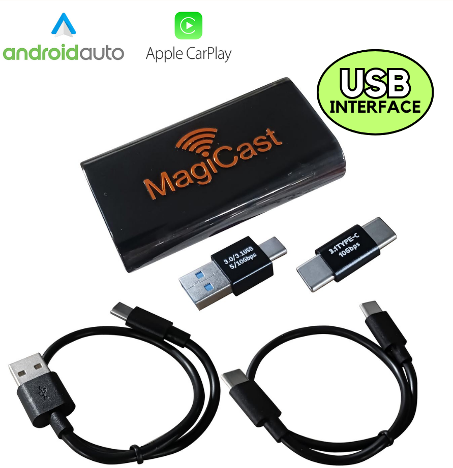 Power Acoustik MagiCast MC-1 Wireless CarPlay / Android Auto USB Interface